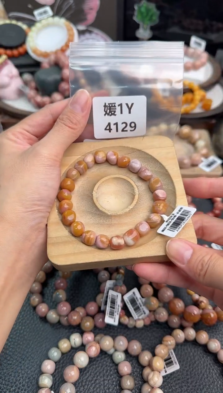 未镶嵌手链石英质玉吃**饼1Y4129