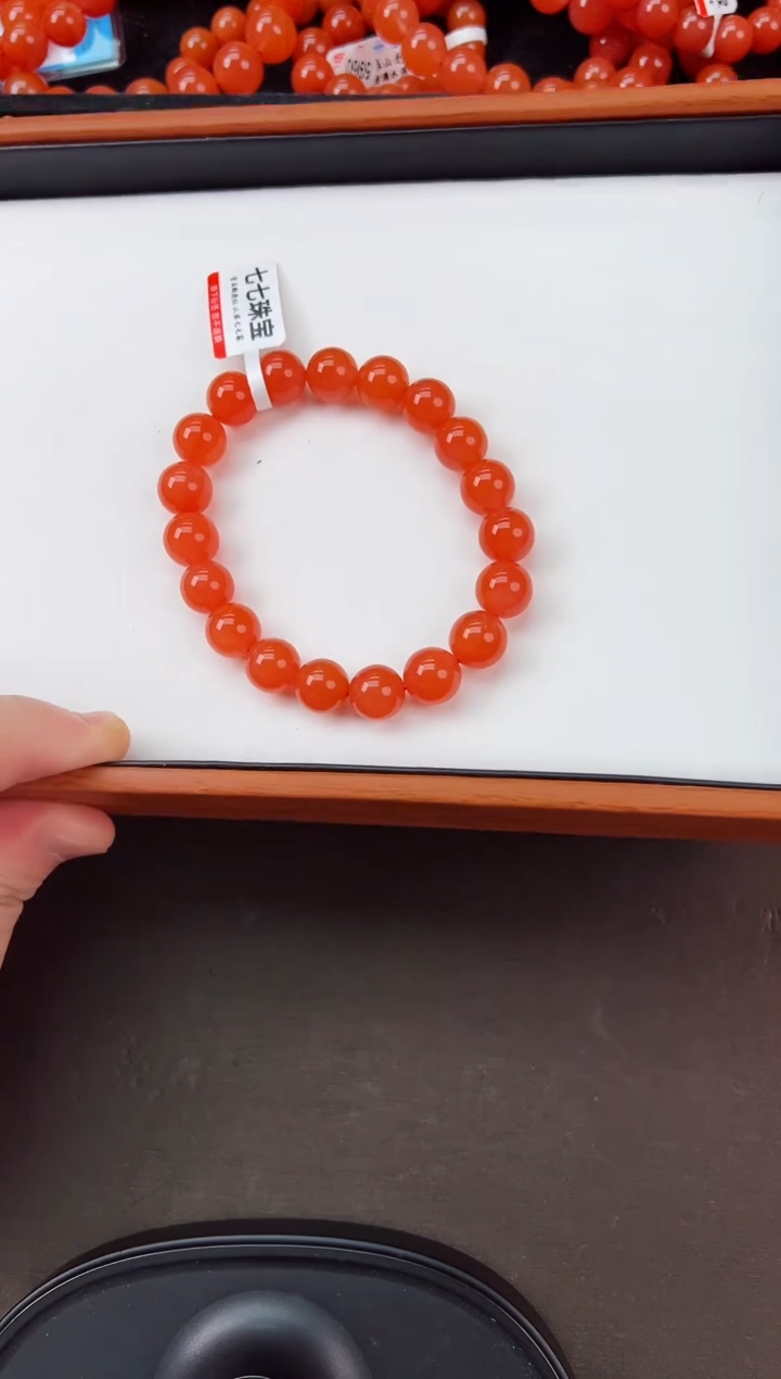 【闪购商品】南红玛瑙亮光手串卡10+未镶嵌保山杨柳滴水洞高品