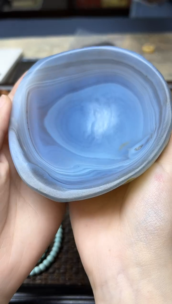 未镶嵌车挂玛瑙/玉髓玛瑙碗摆件GW