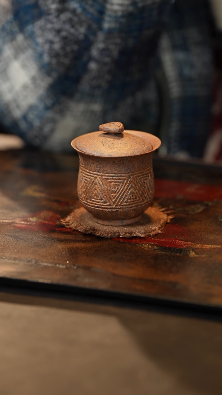 【闪购商品】【有茶器】紫砂陶韵盖碗   