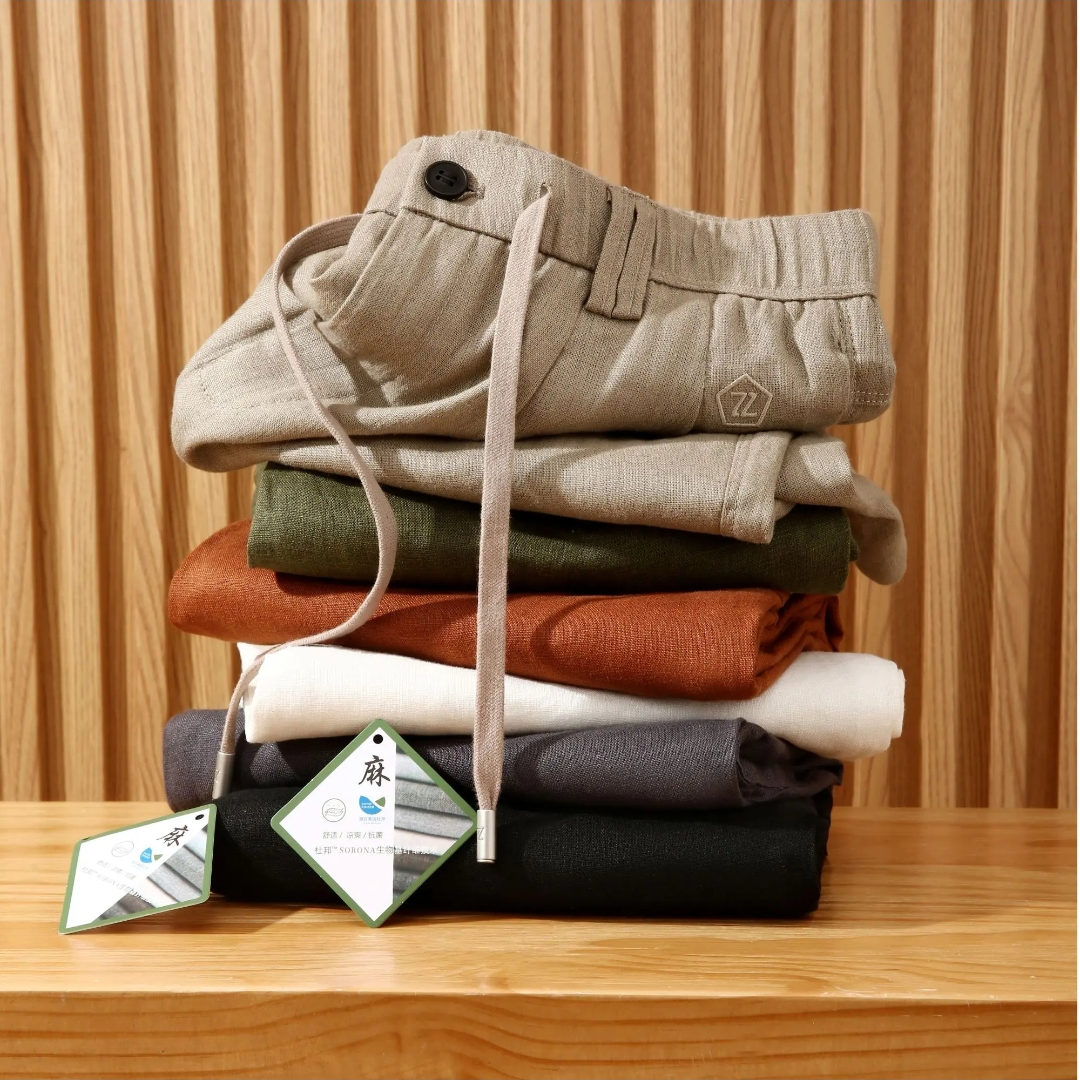 100%纯亚麻！夏季行走的空调！男女款高奢老钱风百慕大亚麻休闲短裤