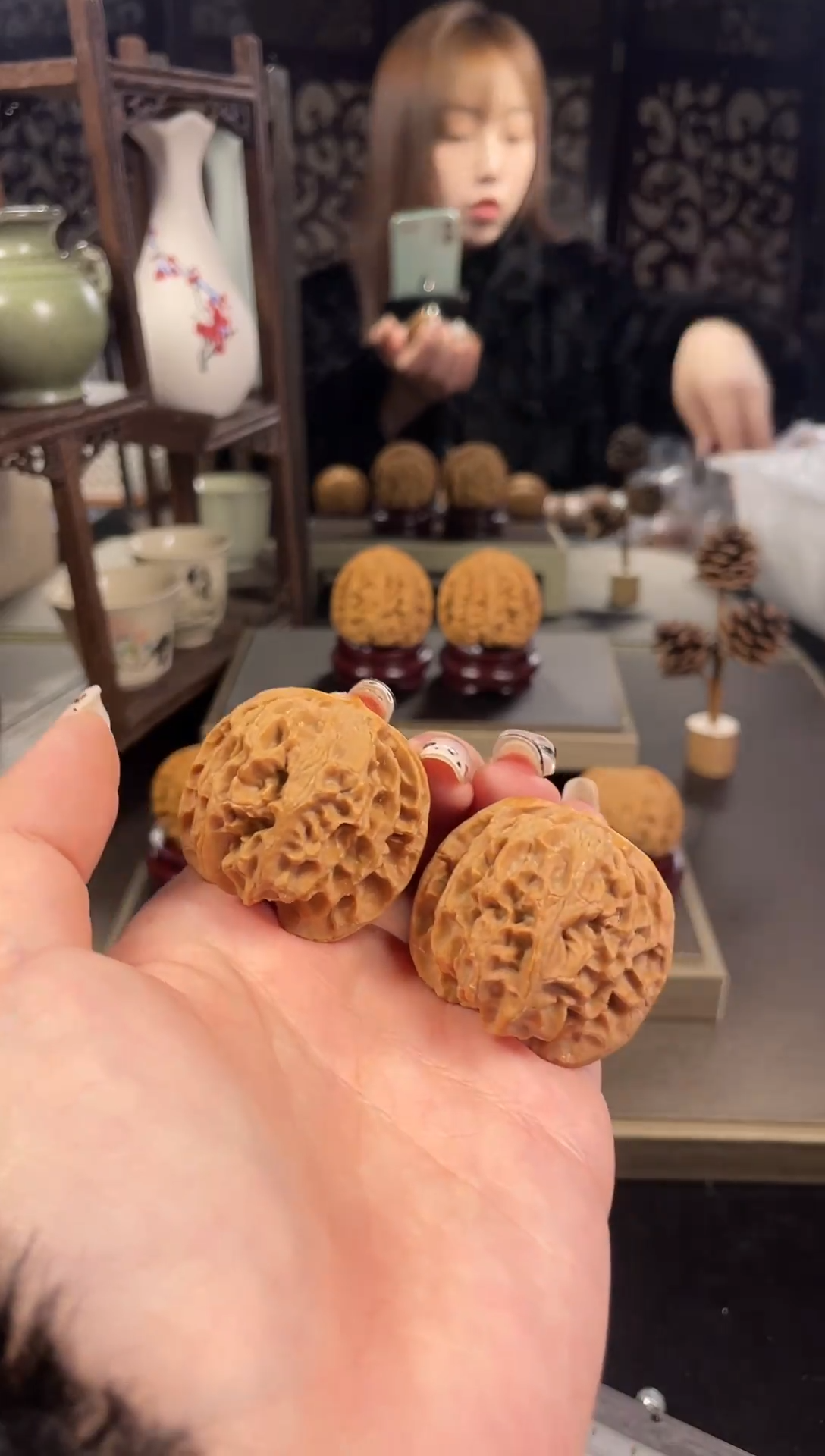 【闪购商品】文玩核桃把件苹果园38尺-33