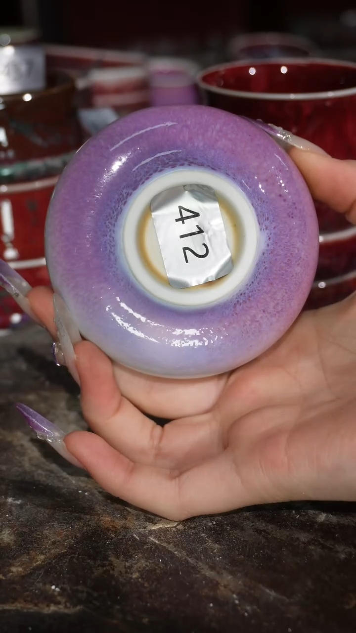 摆件陶精品窑变钧瓷茶器