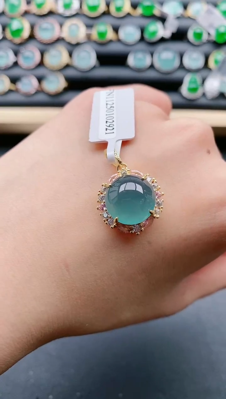 【闪购商品】翡翠戒指银S925镶嵌1111