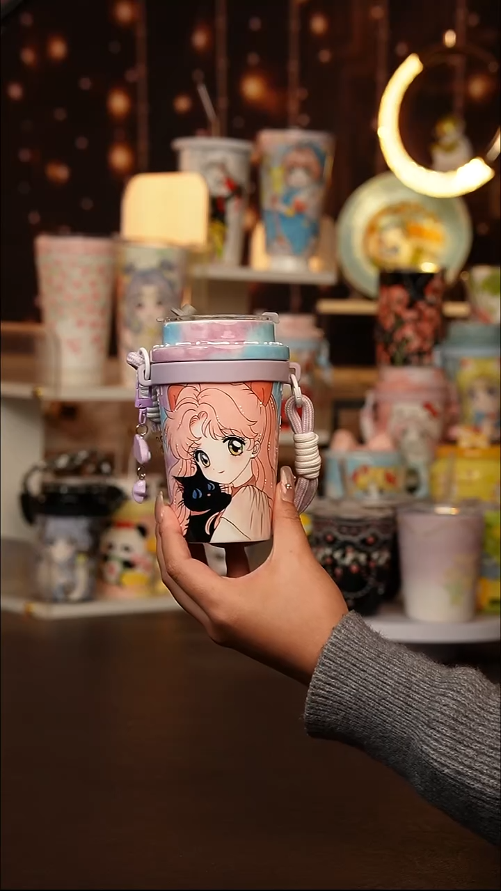 旸（玉泥）景德镇手工手绘文创陶瓷杯