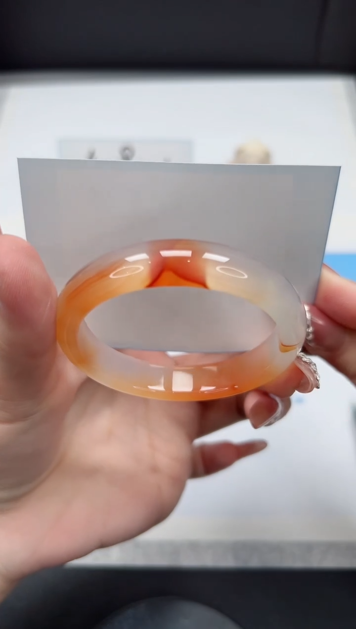 【闪购商品】石英质玉手镯未镶嵌314/52.4锦鲤