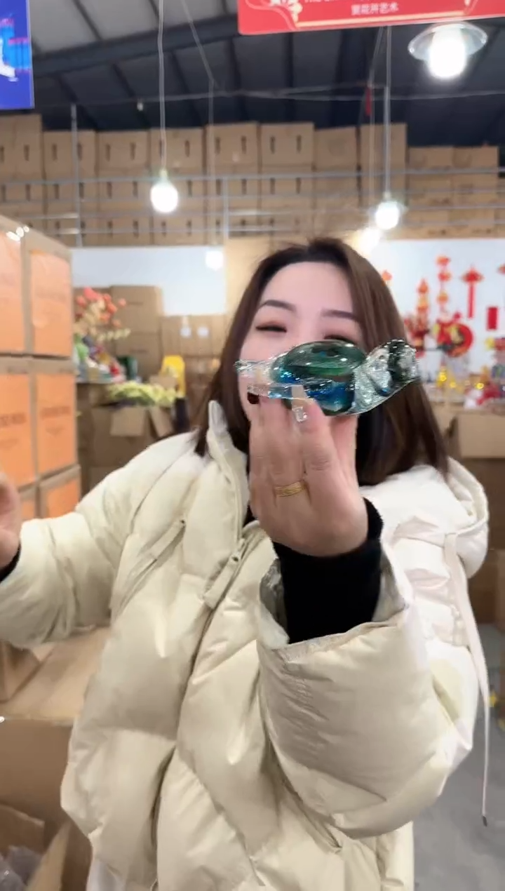 【闪购商品】玻璃于清花器D-早49