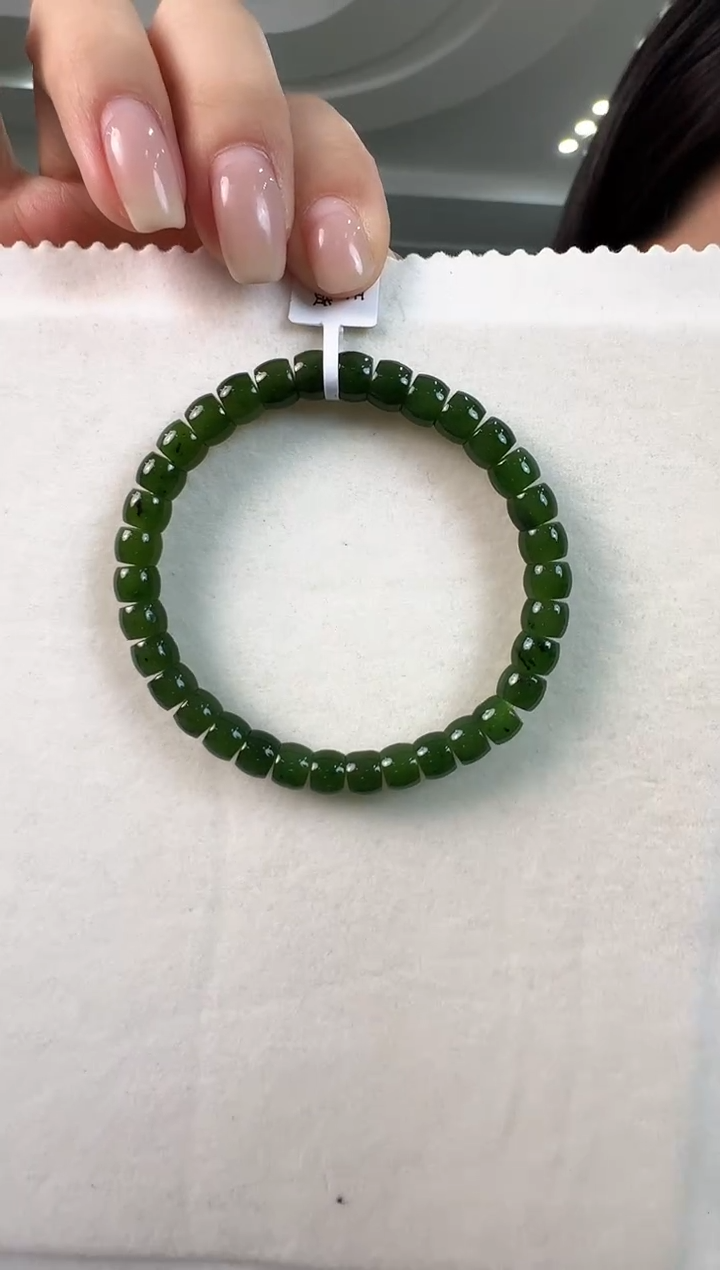 未镶嵌手串和田玉（糖玉）H****r碧玉手串