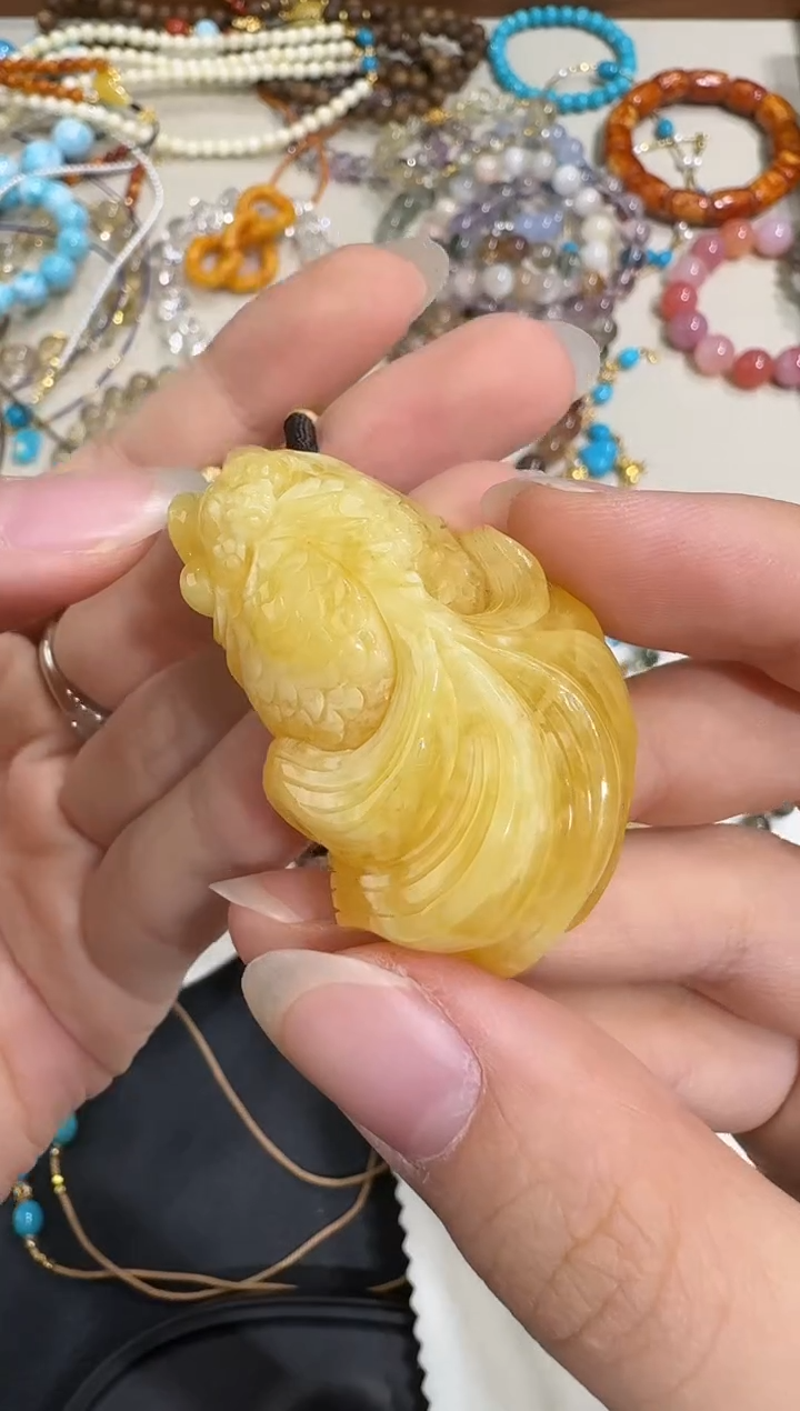 琥珀颈饰未镶嵌X1203-6632-187