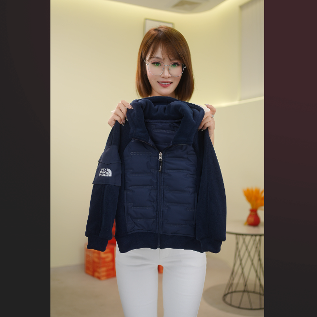 【动感北面】秋冬拉链棉服儿童长袖休闲时尚洋气中大童防风拉链秋冬