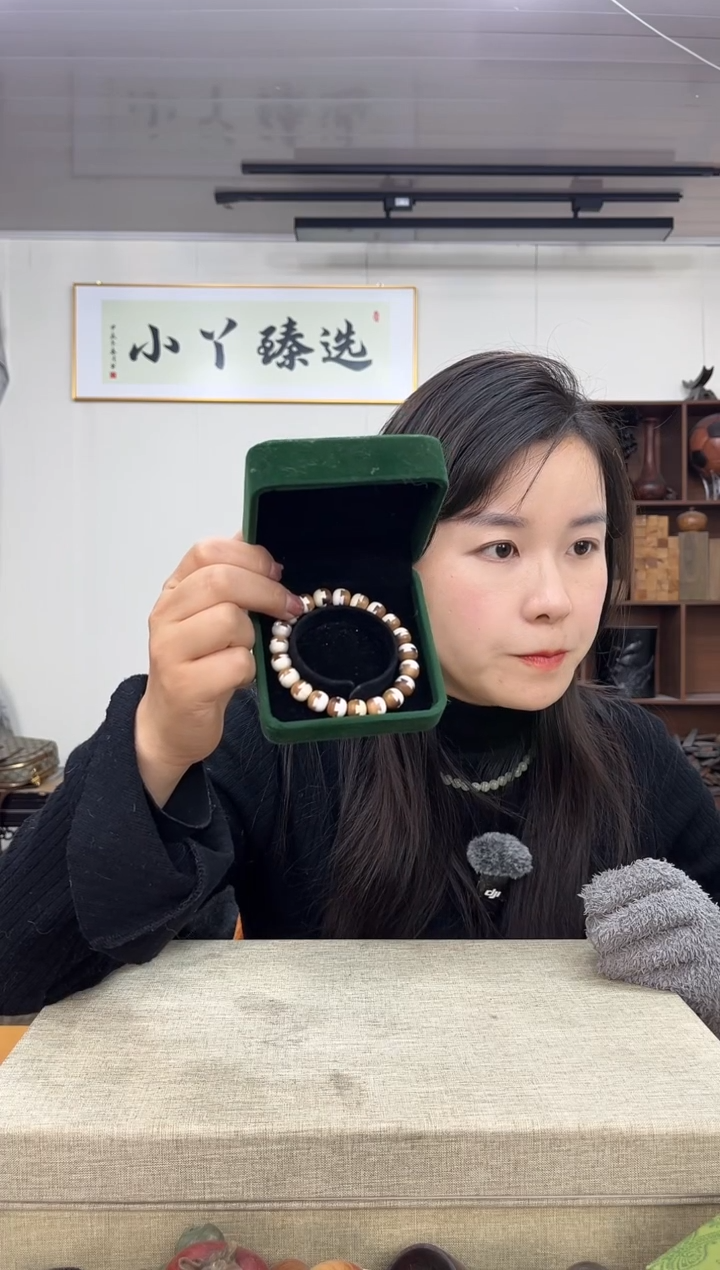 【闪购商品】木666 印度老山檀榫卯结构桶珠单圈串