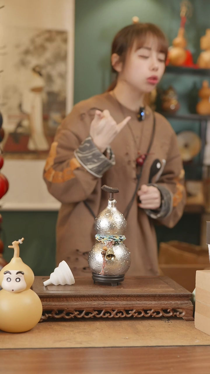 【闪购商品】333号精品天然大漆工艺防渗内胆酒葫芦~