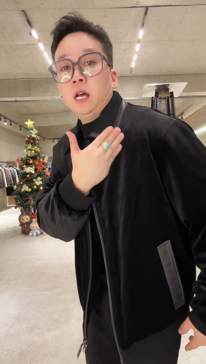 58码（185-205斤）男士真皮拼接鹅绒服720