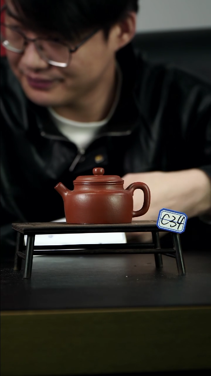 茶壶紫砂C34 德钟 朱泥 120cc