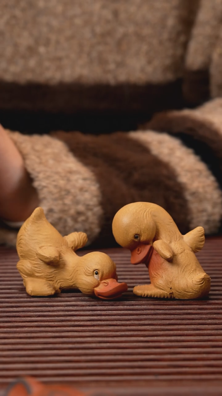 【闪购商品】紫砂茶宠对对鸭，