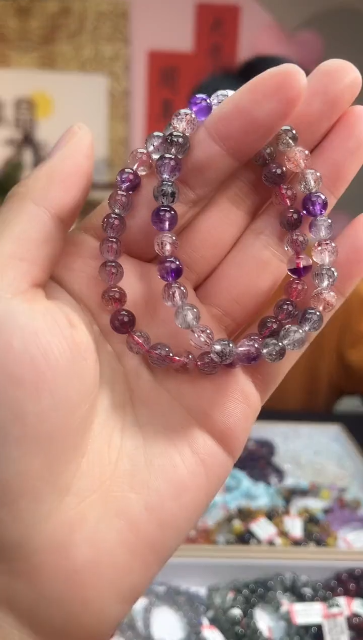 【闪购商品】水晶手链未镶嵌218多样性发其一黑加仑超七