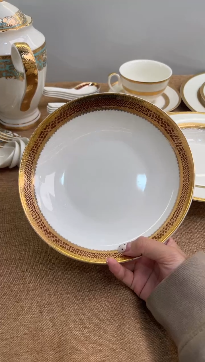 瓷片8寸深菜盘2个一单尾单