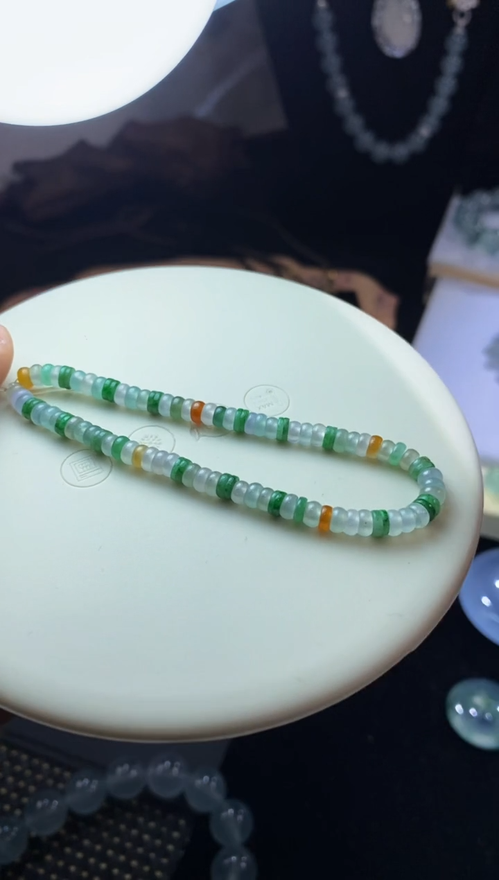 未镶嵌定制翡翠算盘珠