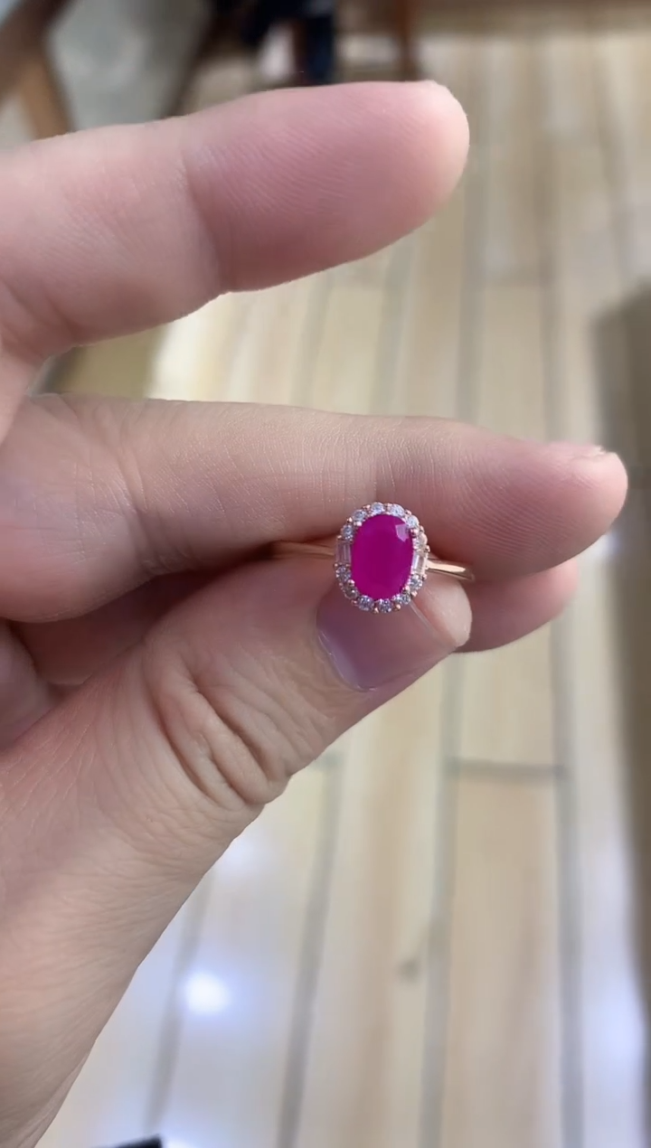 【闪购商品】红宝石戒指银S925镶嵌...........