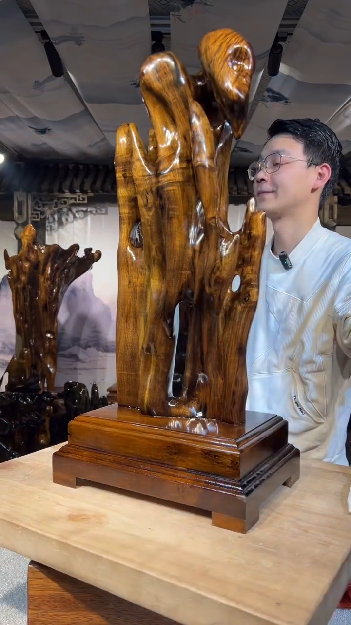 【闪购商品】金丝楠金丝楠小叶桢楠摆件71-34-24