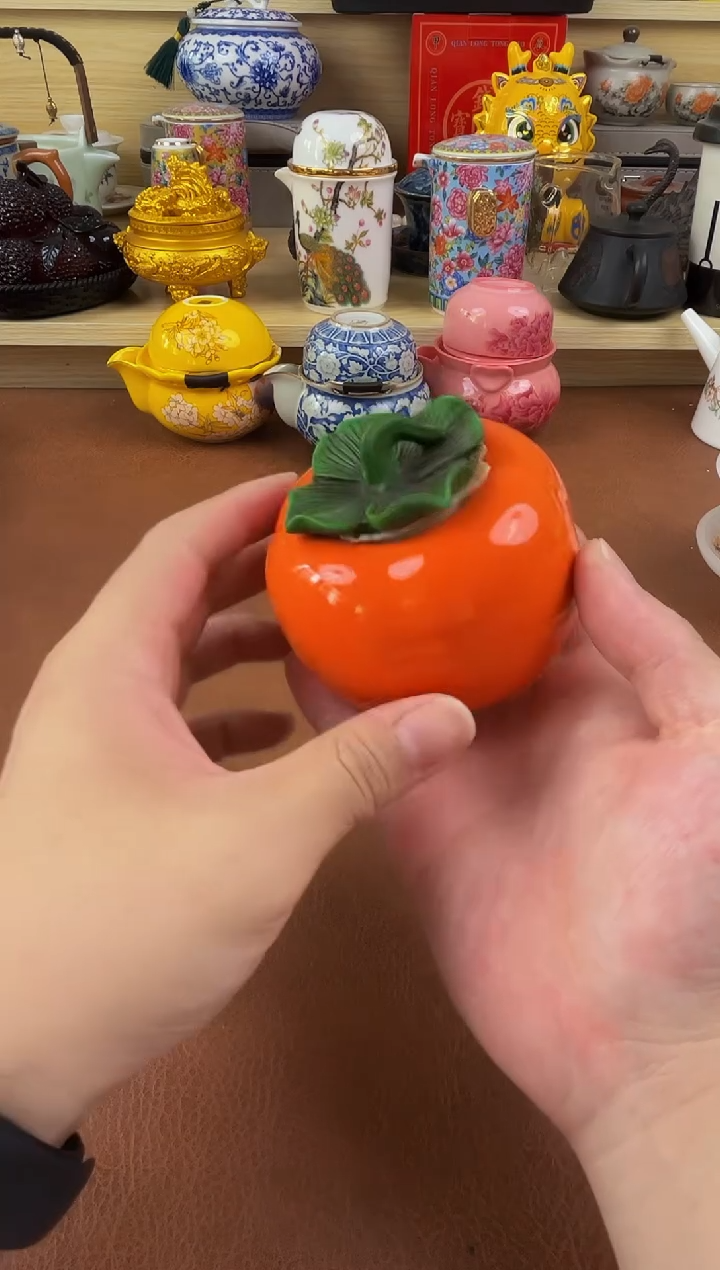 陶瓷茶具摆件旅行套组