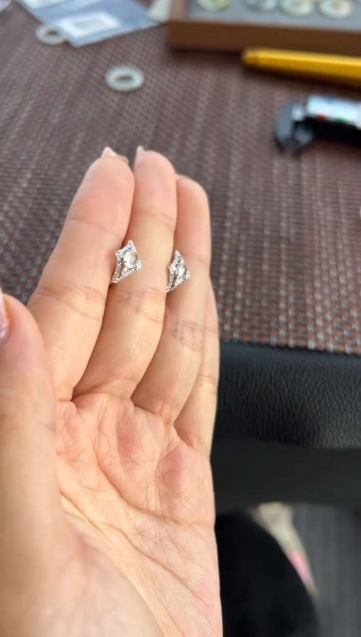 【闪购商品】翡翠耳饰18K金镶嵌520买断