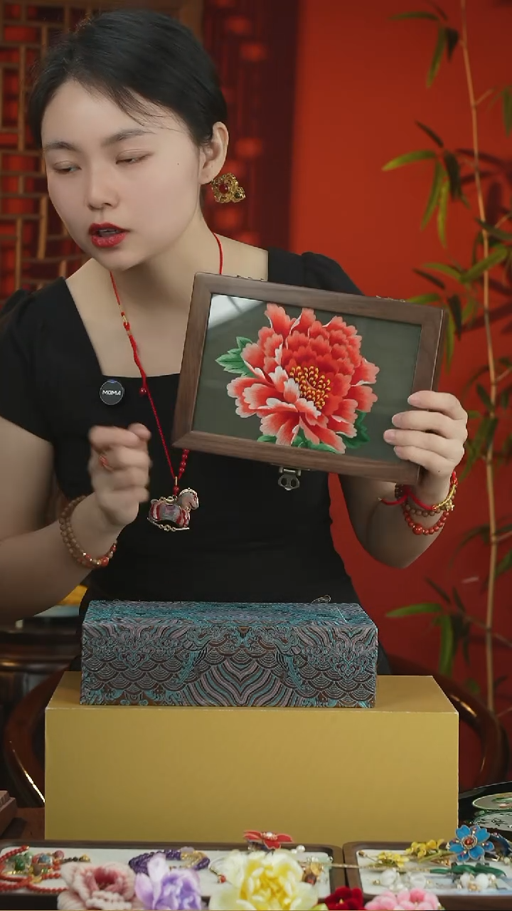 刺绣闪购非遗苏绣首饰盒