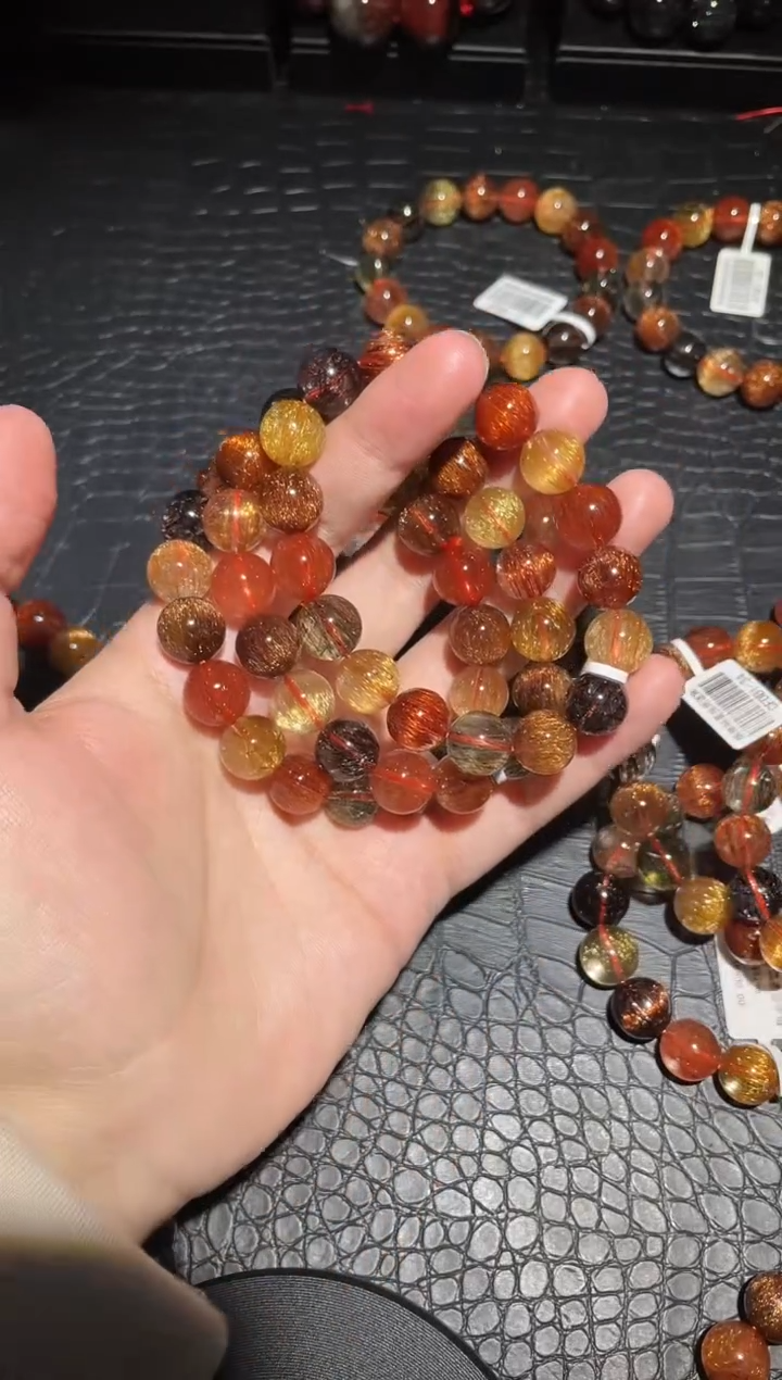 【闪购商品】水晶手链未镶嵌彩发单圈A12（多样性发其一）