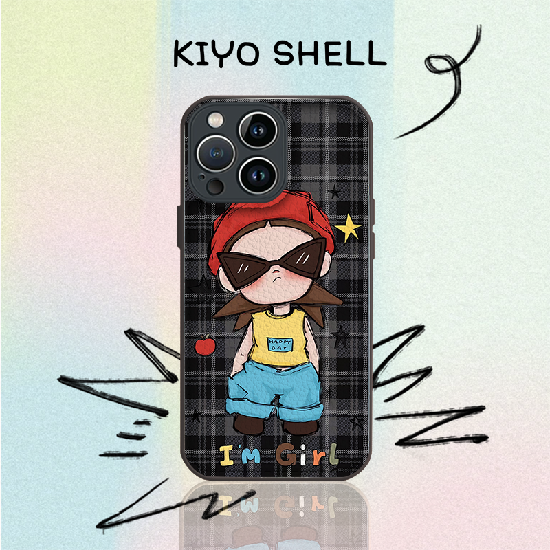 潮裤嘎子姐适用苹果17pro全包手机壳iPhone16华为vivo小米17oppo