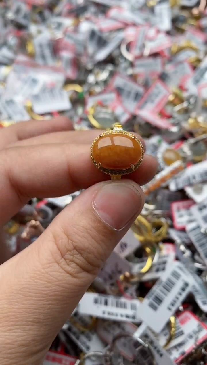 【闪购商品】翡翠戒指银S925镶嵌66666---7