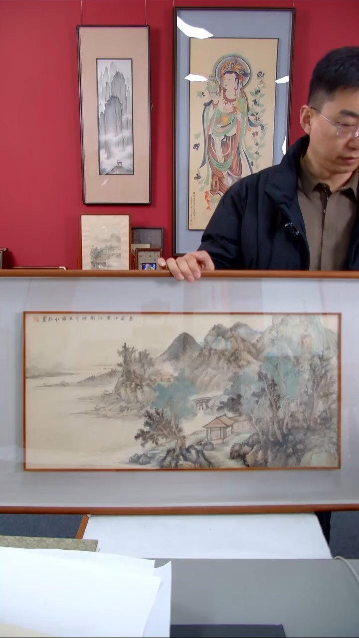 【闪购商品】国画琚红征《春风十里江南岸》装裱99*52