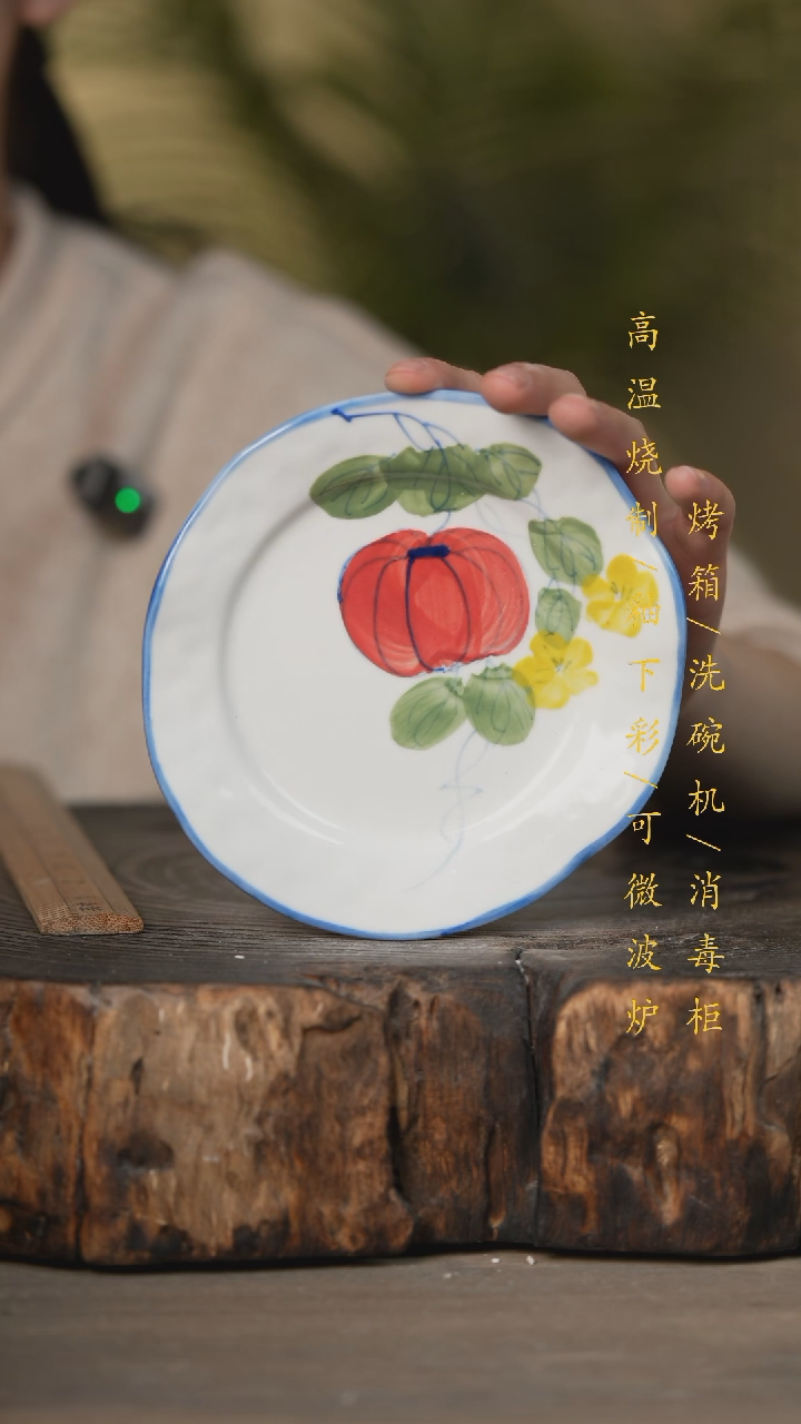 【闪购商品】瓷片景德镇高温釉下彩可微波烤箱洗碗机