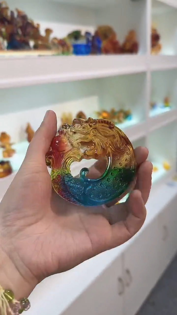 手工艺品琉璃龙鱼