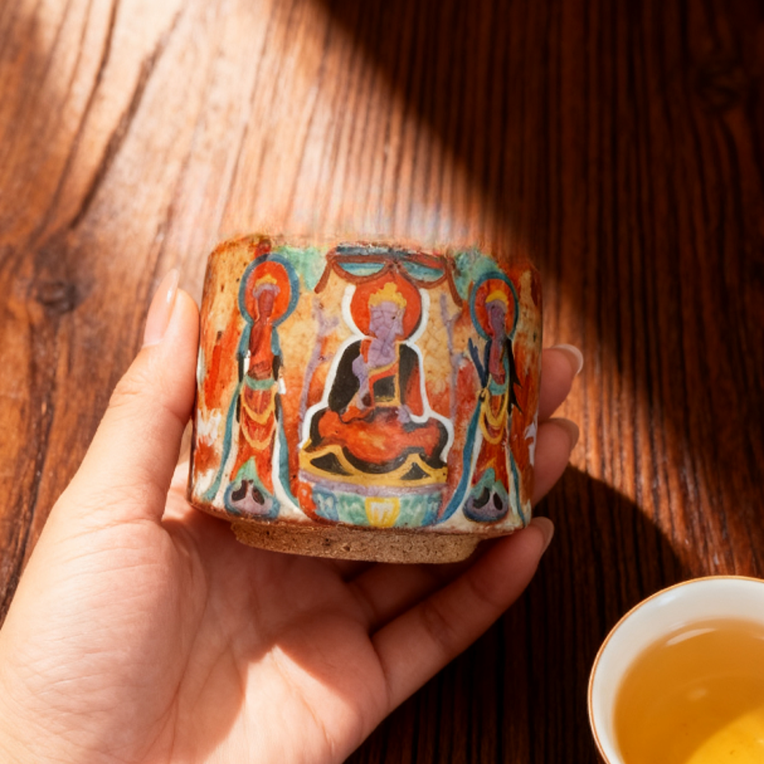 【刷刷专属】   敦煌-莫高窟244窟说法图主人杯