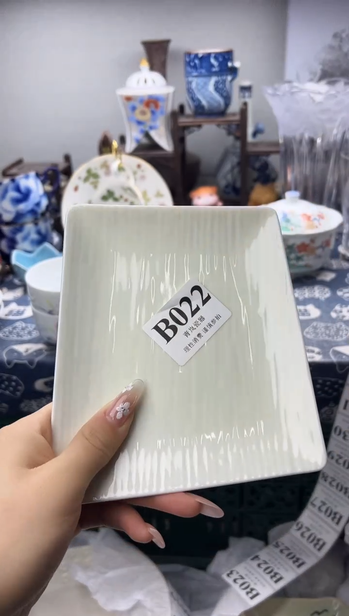 瓷片虫**头  B022