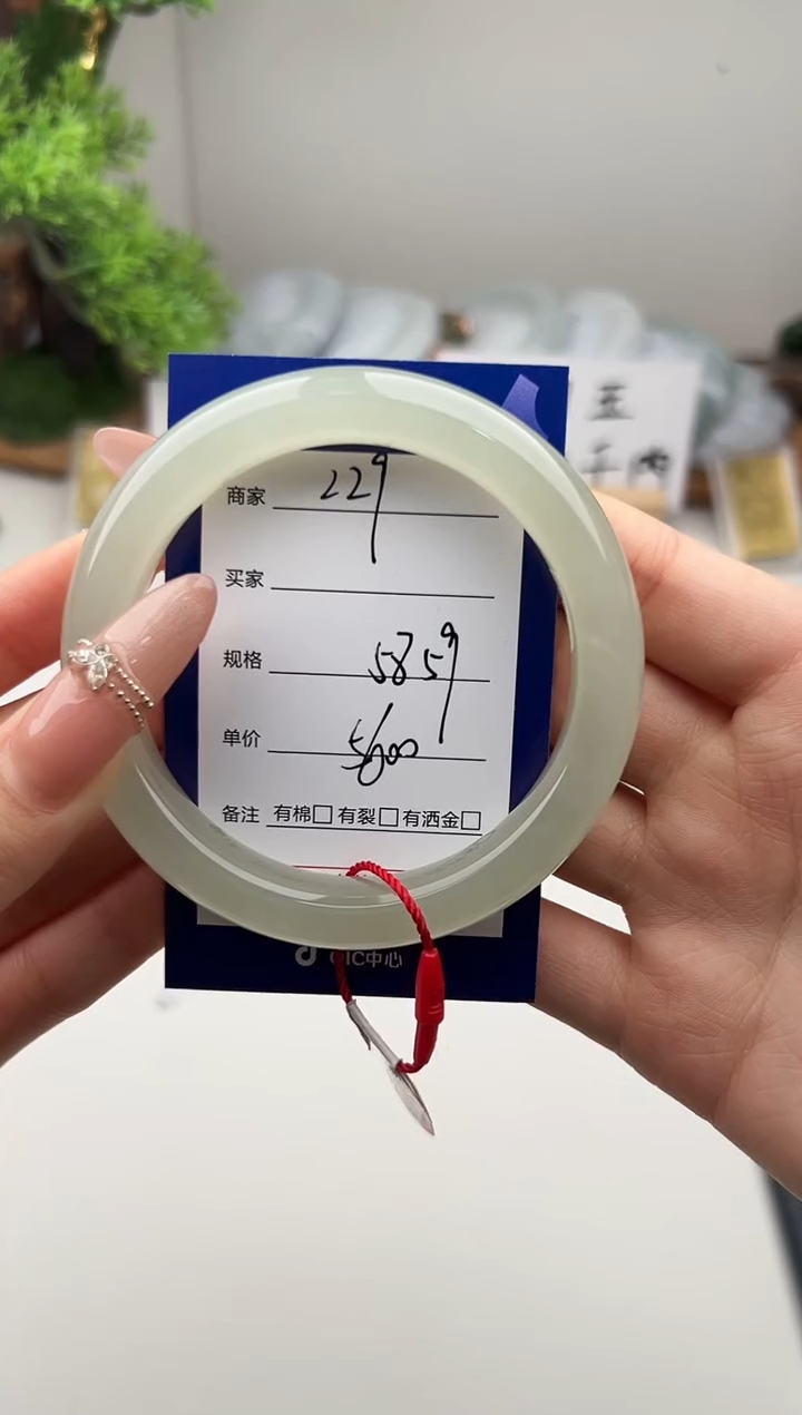 未镶嵌手镯和田玉微色差Z29