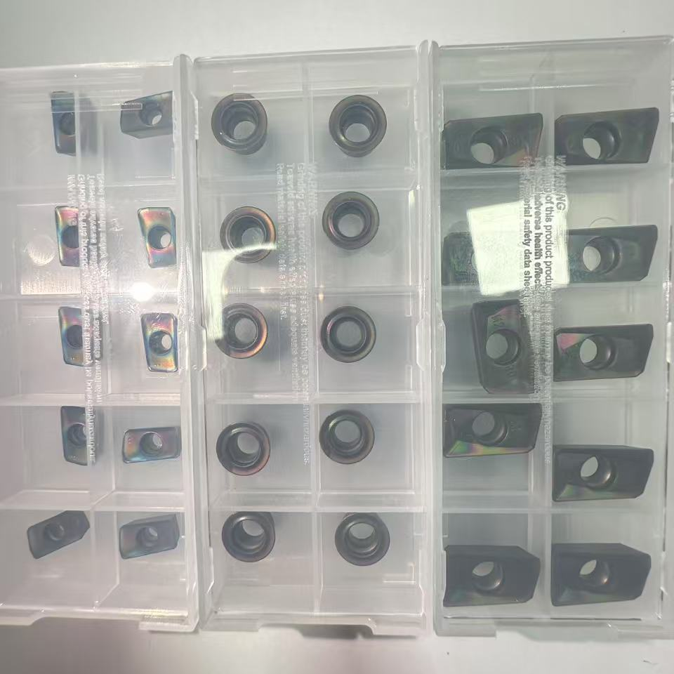 热处理58到62度加硬铣刀片、1135、1604、R5刀片,加工60度左右材料