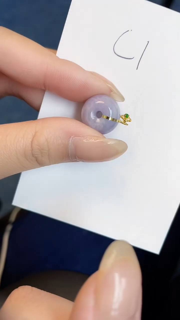 【闪购商品】翡翠颈饰18K金镶嵌00000000