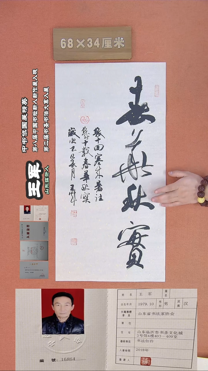 【闪购商品】书法13王军书法作品