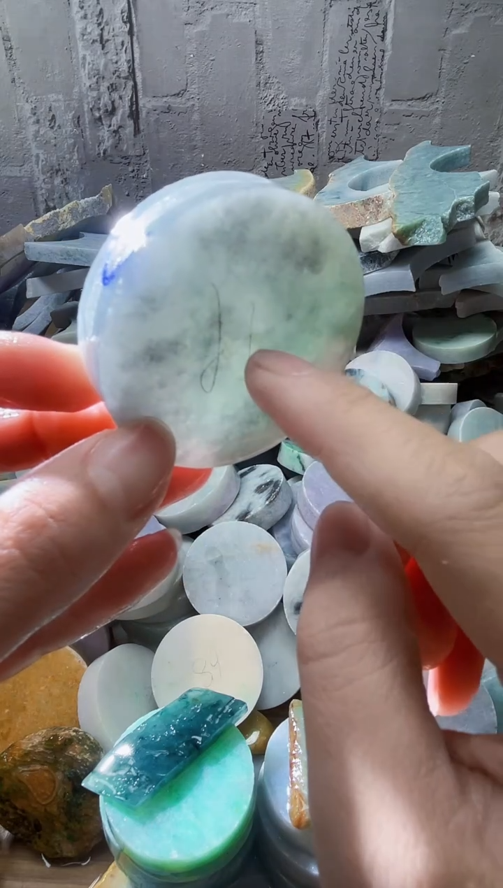 裸石翡翠天然翡翠A货石 南 244