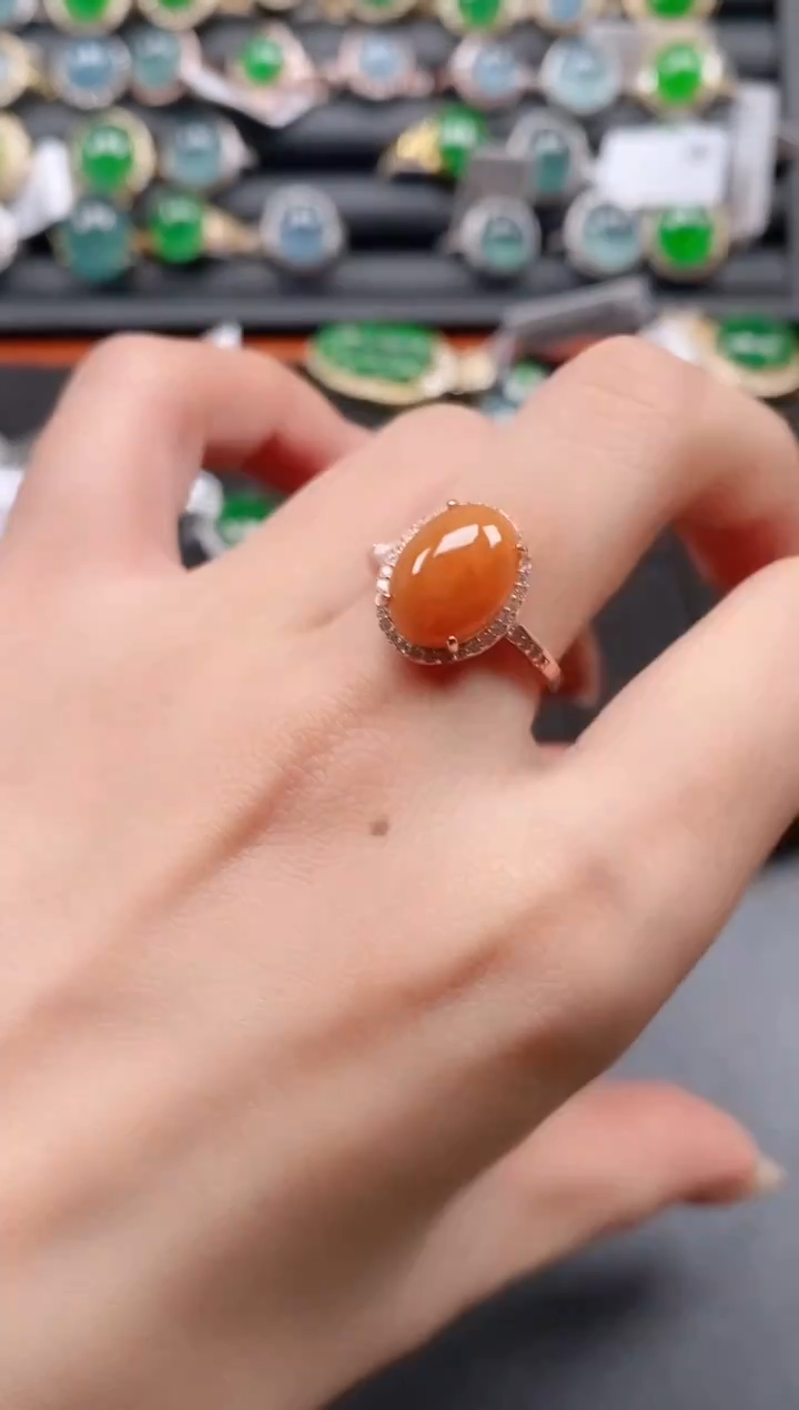 银S925镶嵌戒指翡翠1111