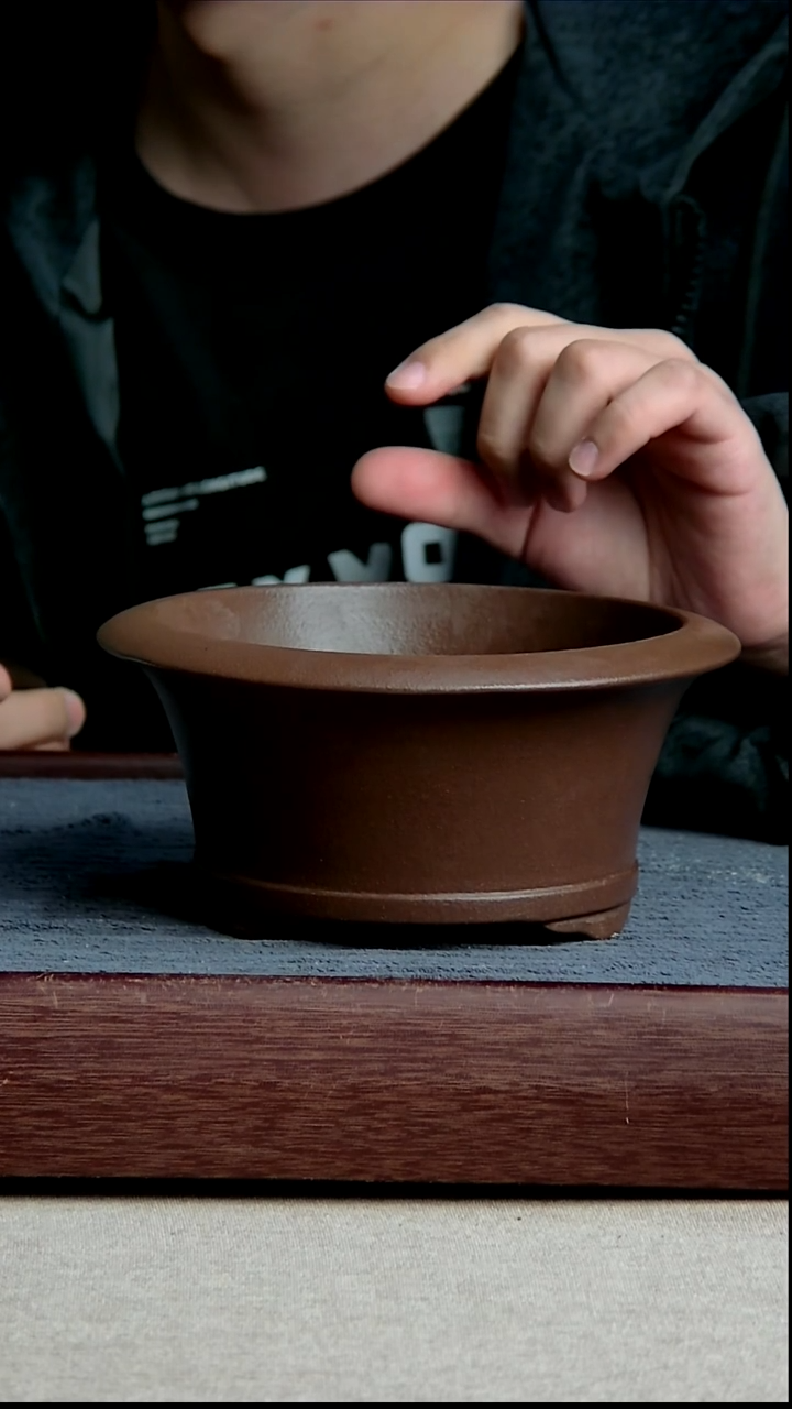 紫砂花盆14.5*7.5内径尺寸 紫