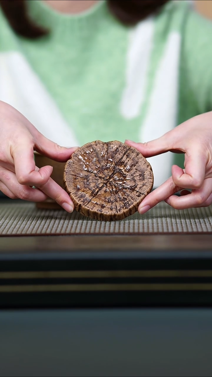 茶壶紫砂段泥树桩年轮杯垫