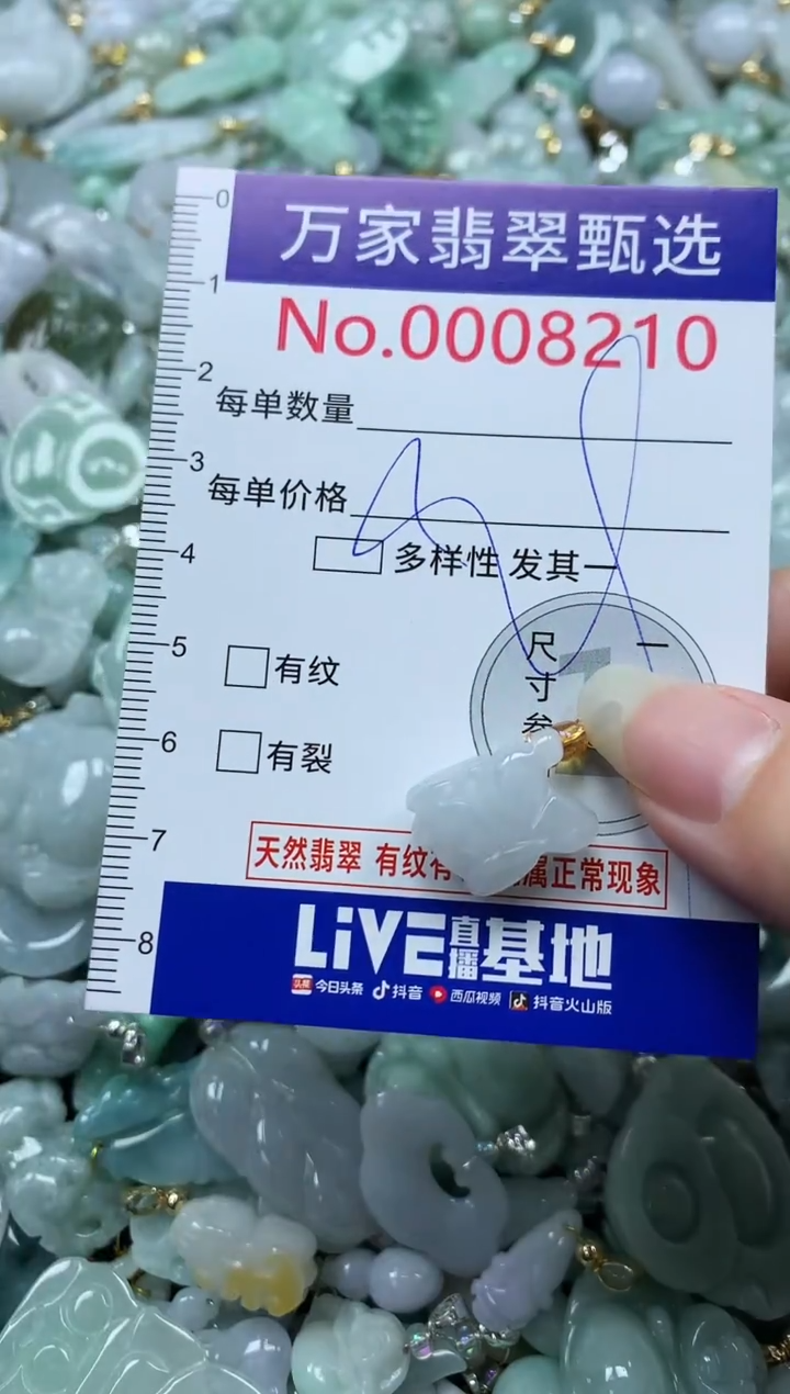 吊坠(不含链)未镶嵌翡翠8210