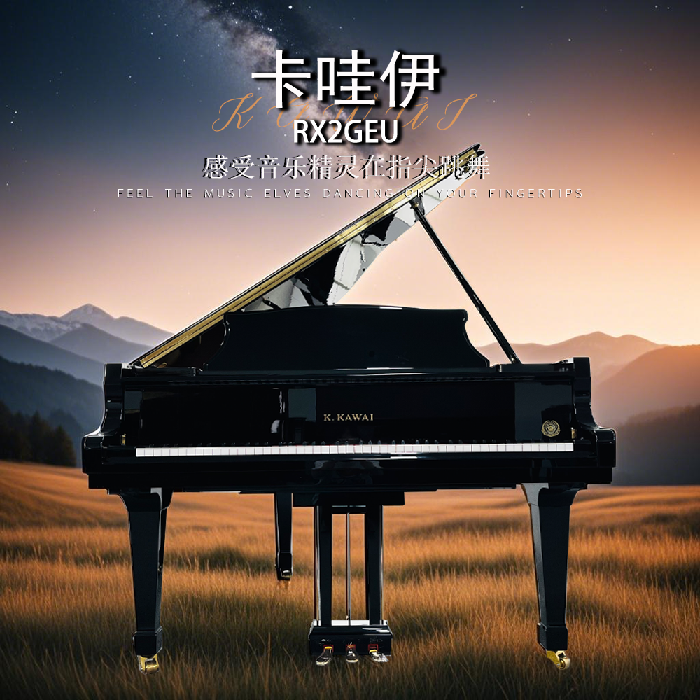  KAWAI/卡瓦依 RX2GEU三角钢琴意大利音板二手家用初学专业演奏
