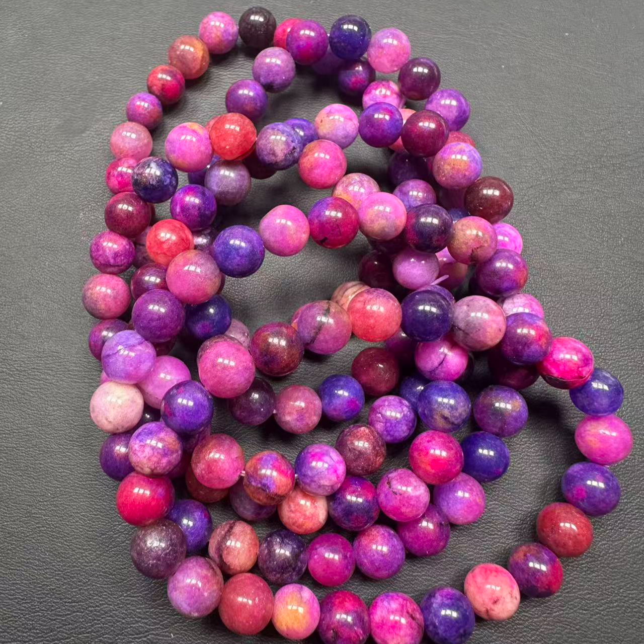 大皇舒甄选 南非老料果酱幻彩手链B0112