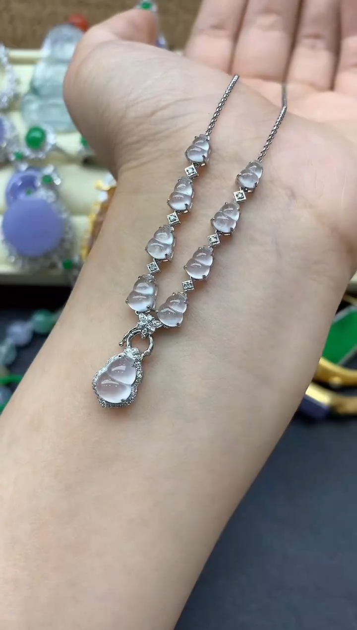 【闪购商品】翡翠颈饰18K金镶嵌437-中国好珍宝