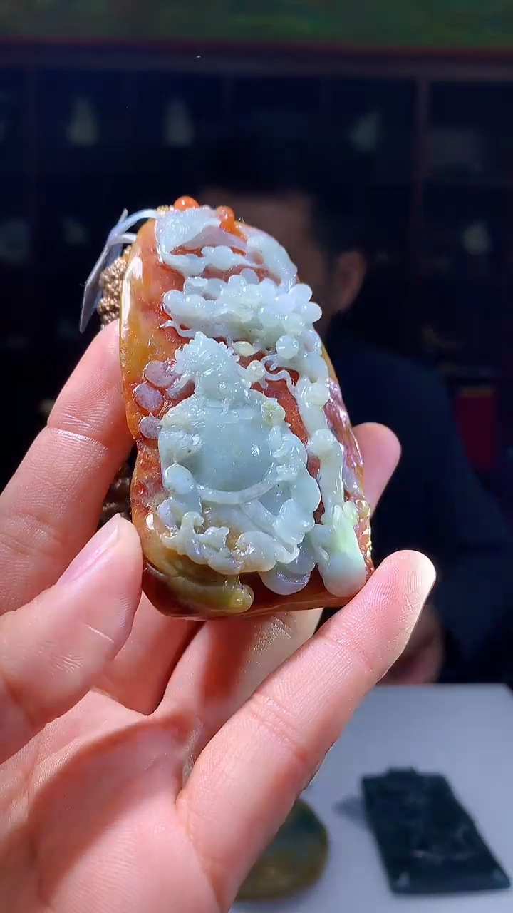 【闪购商品】定制翡翠未镶嵌1088hm-毛货挂件81