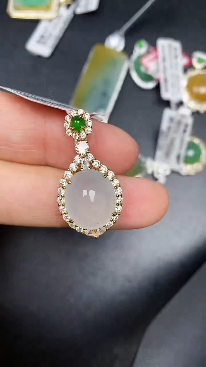 银S925镶嵌戒指翡翠1610