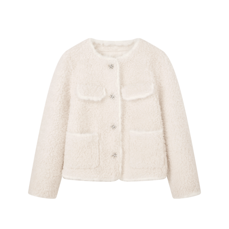 【达人专属】水貂毛边外套S8614